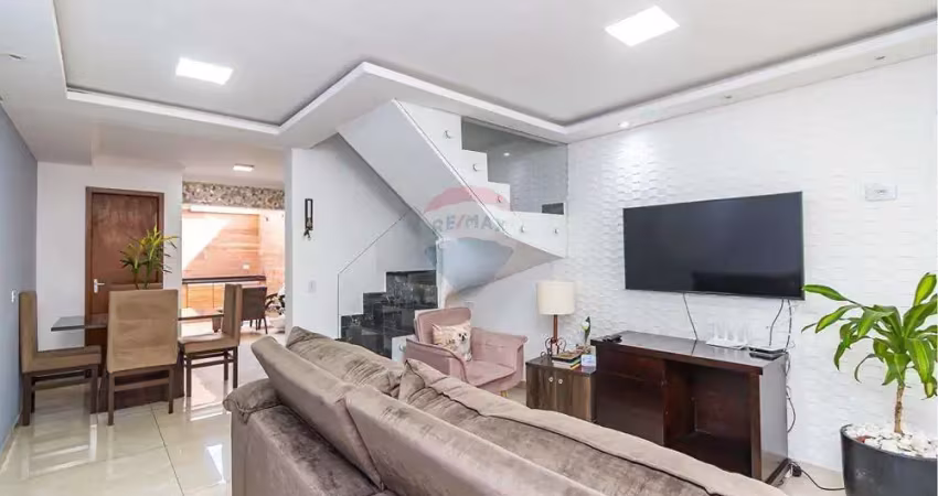 Sobrado à venda com 84m², 2 quartos e 2 vagas por r$399.000,00 no bairro cidade industrial, em curitiba/pr