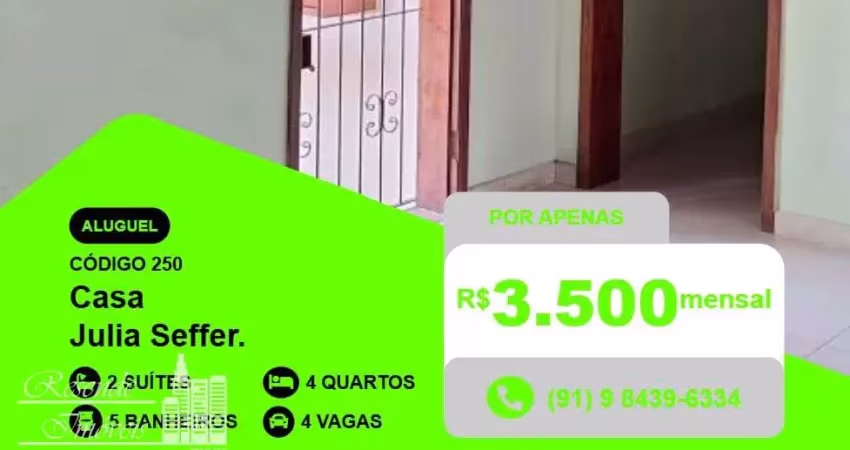 Casa com 4 quartos para alugar no Águas Lindas, Ananindeua 