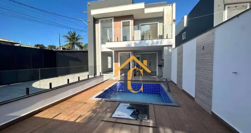 Casa com 4 dormitórios à venda, 140 m² por r$ 800.000,00 - colinas - rio das ostras/rj