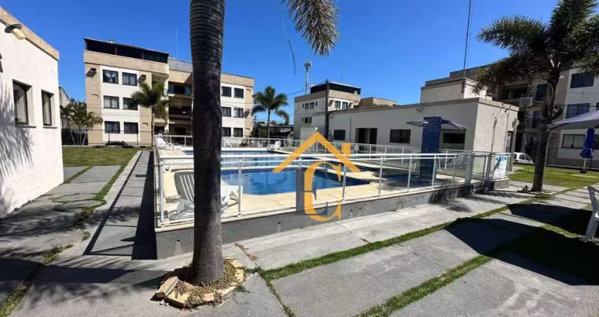 Apartamento com 2 dormitórios à venda em excelente condomínio, 59 m² por r$ 250.000 - enseada das gaivotas - rio das ostras/rj