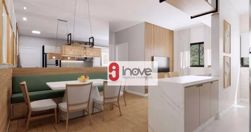 Apartamento com 2 dormitórios à venda, 53 m² por r$ 275.588,00 - jardim colonial - atibaia/sp