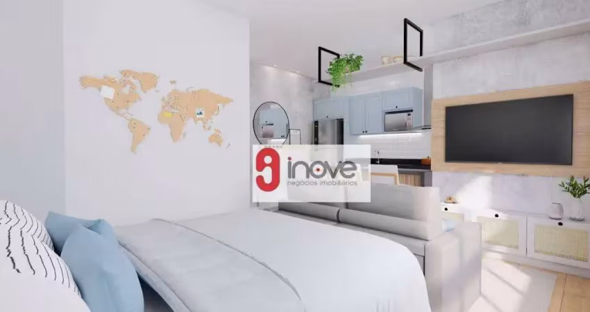 Apartamento com 1 dormitório à venda, 29 m² por r$ 185.000,00 - jardim colonial - atibaia/sp