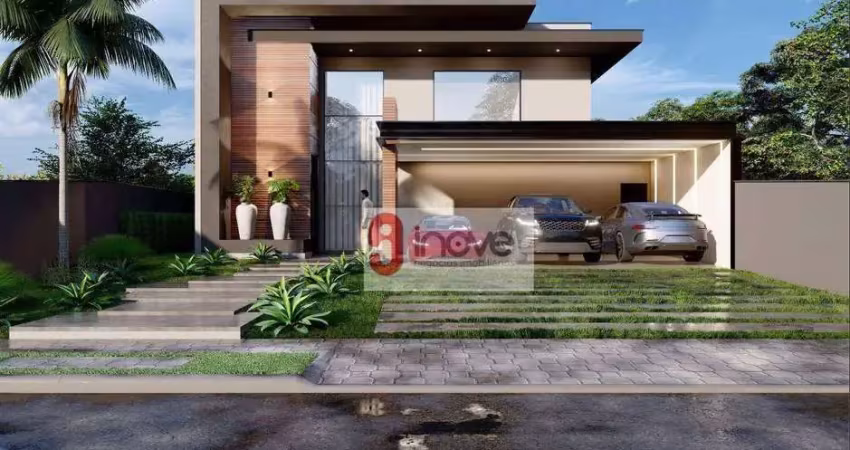 Casa com 4 dormitórios à venda, 299 m² por r$ 2.890.000,00 - condominio figueira garden - atibaia/sp