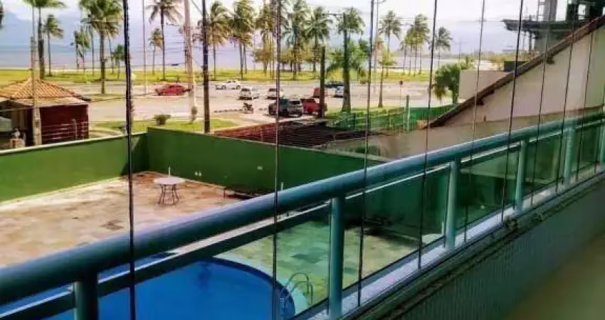 Apartamento espaçoso frente mar no centro de caraguatatuba