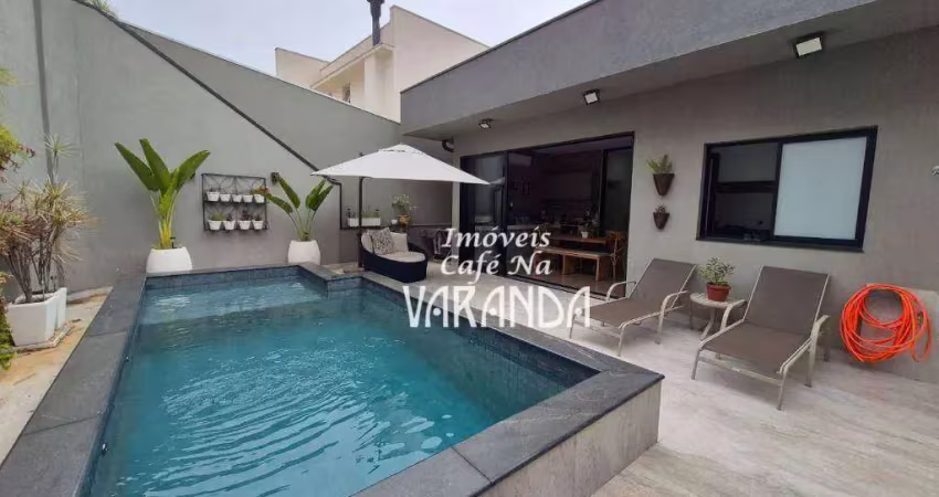 Casa com 4 dormitórios à venda, 370 m² por r$ 4.700.000,00 - condomínio reserva colonial - valinhos/sp