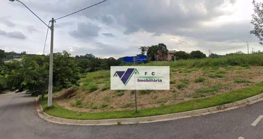 Terreno de esquina à venda no residencial jatobá, vinhedo/sp