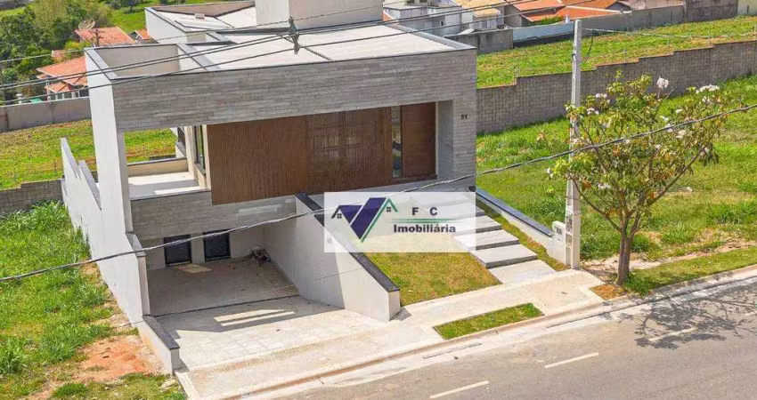 Casa nova à venda no condominio residencial bosque da mata, valinhos/sp