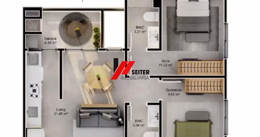 Apartamento com 3 quartos à venda na Servidão Natalina Machado, 122, Saco Grande, Florianópolis