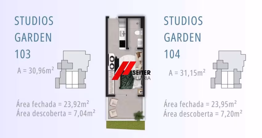 Studio novo com 31m à venda - Trindade - Florianópolis
