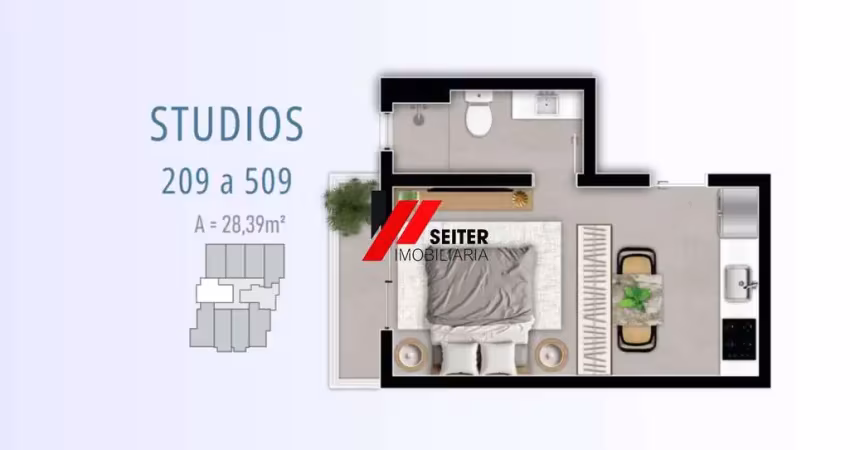 Studio à venda no Smart 1 Trindade Florianópolis.