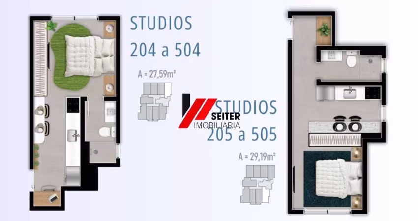 Studio a venda no Smart 1 Trindade Florianópolis