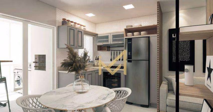 Apartamento com 01 dormitórios, 01 suíte à venda, 57 m² por R$ 440.814 - Centro - Cascavel/PR