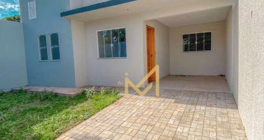 Casa com 2 dormitórios à venda, 62 m² por R$ 330.000,00 - Esmeralda - Cascavel/PR
