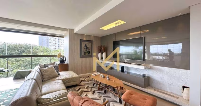 Belíssimo apartamento mobiliado e decorado com 1 suíte + 2 dormitórios à venda, 168 m² por R$ 1.750.000 - Centro - Cascavel/PR