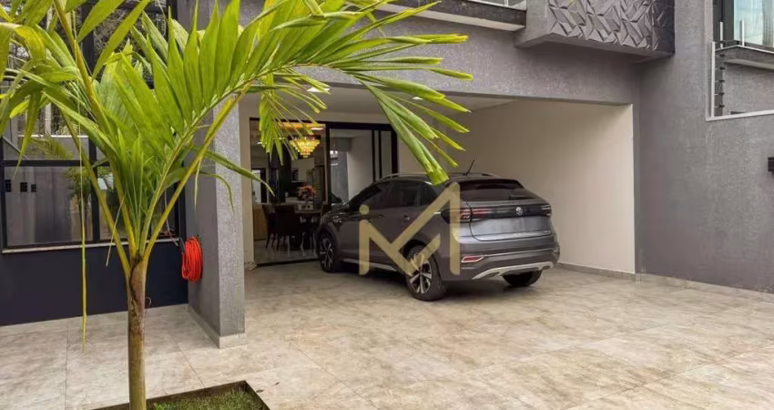 Sobrado para locação, todo mobiliado, com 3 suítes, 206,00m² por r$6.000/mês - country - cascavel/pr