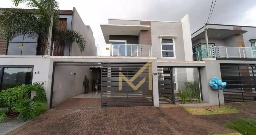 Sobrado com 02  dormitórios, 01 suíte à venda, 144,00m² por r$ 980.000 - pioneiros catarinenses - cascavel/pr