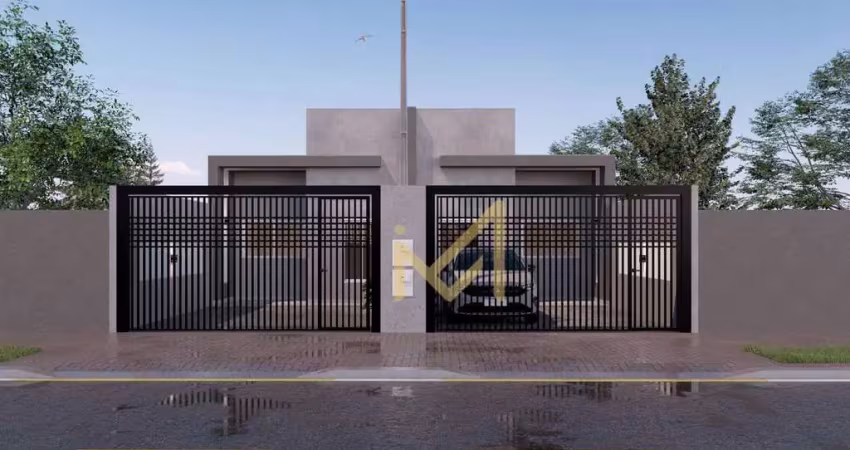 Casa com 3 dormitórios à venda, 57 m² por r$ 300.000,00 - barcelona - cascavel/pr
