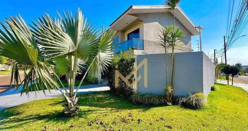 Sobrado com  1 suíte e 2 dormitórios à venda, 160 m² por r$ 650.000 - nova cidade - cascavel/pr