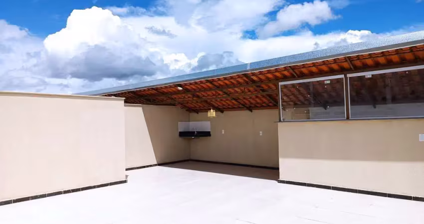 Imperdível! cobertura à venda em esmeraldas-mg, bairro floresta encantada. 2 quartos, 1 sala, 1 banheiro, 1 vaga de garagem, 60m².