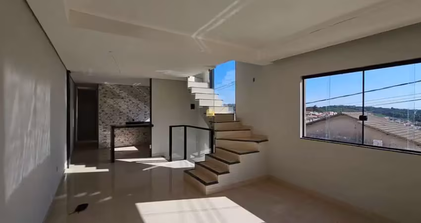 Casa à venda em esmeraldas-mg, são pedro: 3 quartos, 2 suítes, 2 salas, 3 banheiros, 3 vagas de garagem, 111m².