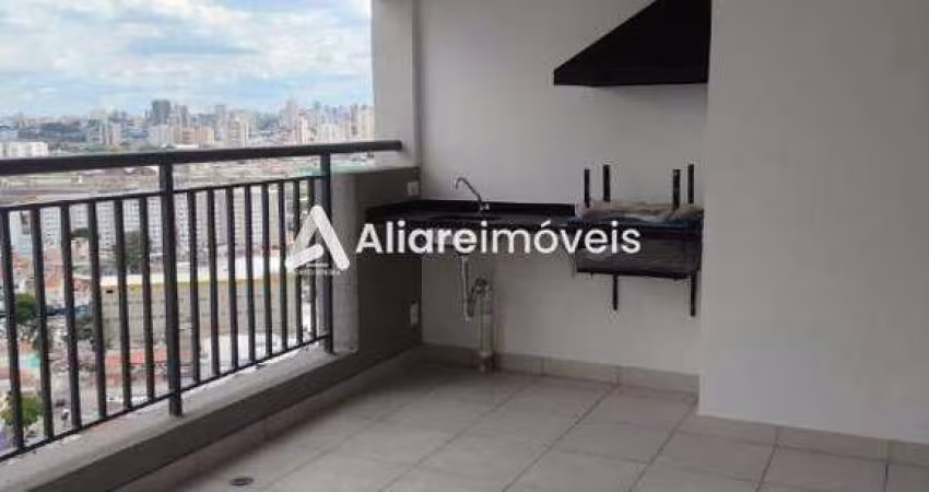 Apartamento c/ 3 quartos, 3 suítes e 2 vagas, 118m², para aluguel no Condomínio Panorâmico Home Clube, no bairro Vila Prudente, por 7.000,00