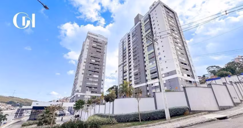 Apartamento à venda, 2 quartos, 1 suíte, 1 vaga, teixeiras - juiz de fora/mg