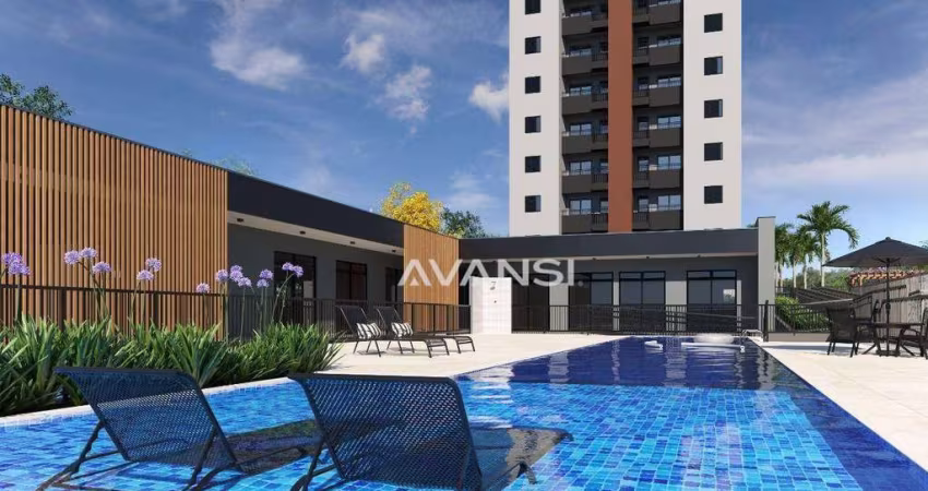 Res. HM Maxi Santa Bárbara apartamento com 2 dormitórios à venda, 65 m² por R$ 290.350 - Jardim Firenze - Santa Bárbara D'Oeste/SP