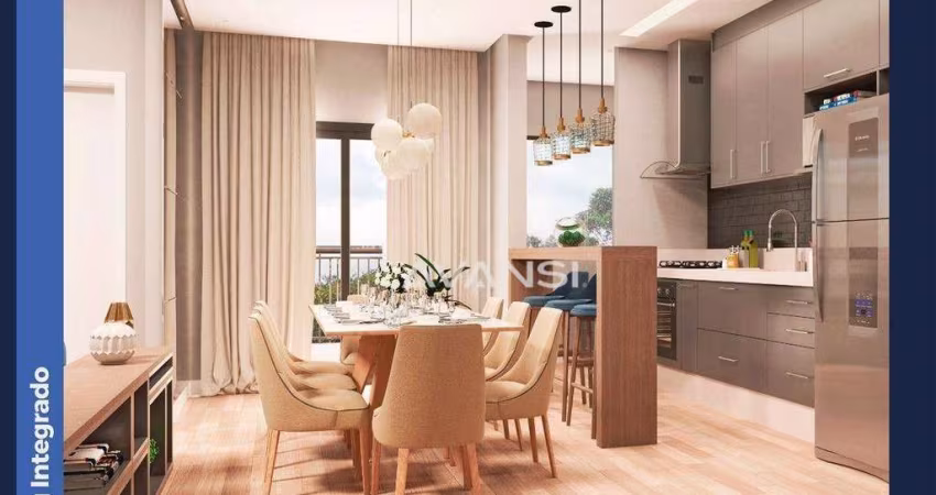 Lançamento Lazuli Res. Apartamento com 2 dormitórios à venda, Lazuli Residencial, 70 m² por R$ 329.000 - Jardim Firenze - Santa Bárbara D'Oeste/SP
