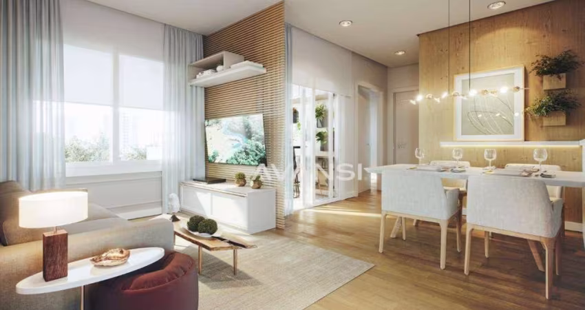 Apartamento Reserva Santa Barbara com 2 dormitórios à venda, 54 m² por R$ 349.900 - Reserva Centenária - Santa Bárbara D'Oeste/SP