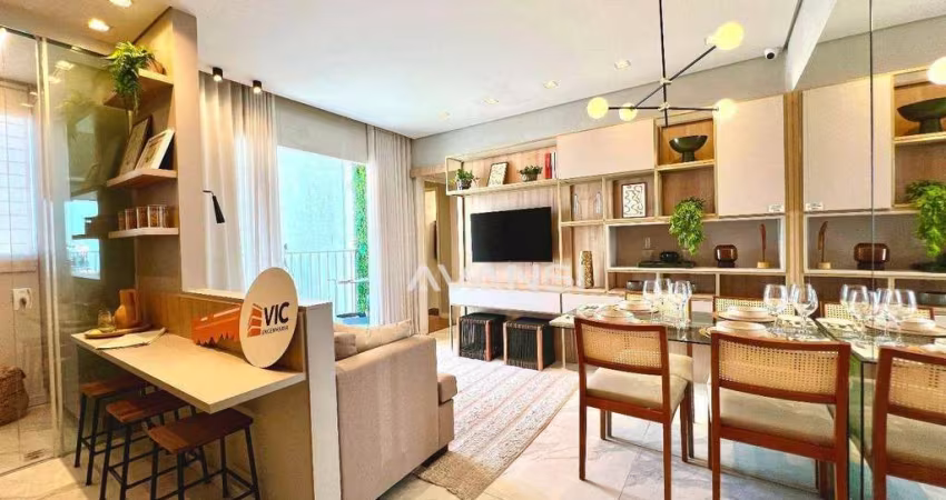 Apartamento Residencial Gran Vic São Francisco com 2 dormitórios à venda, 49 m² por R$ 279.998 - Jardim São Francisco - Santa Bárbara D'Oeste/SP