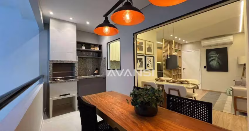 Apartamento multview residence com 2 dormitórios à venda, 57 m² por r$ 349.900 - centro - santa bárbara d'oeste/sp