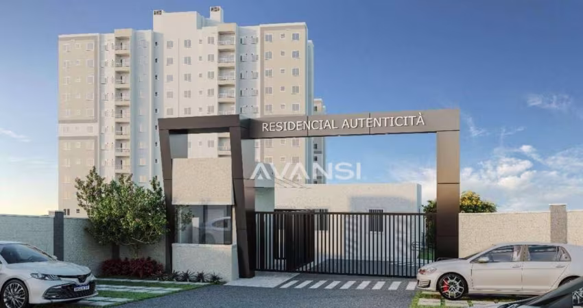 Apartamento Breve lançamento Res. Antenticità com 2 dormitórios à venda, 48 m² por R$ 254.990 - Jardim Cândido Bertini - Santa Bárbara D'Oeste/SP