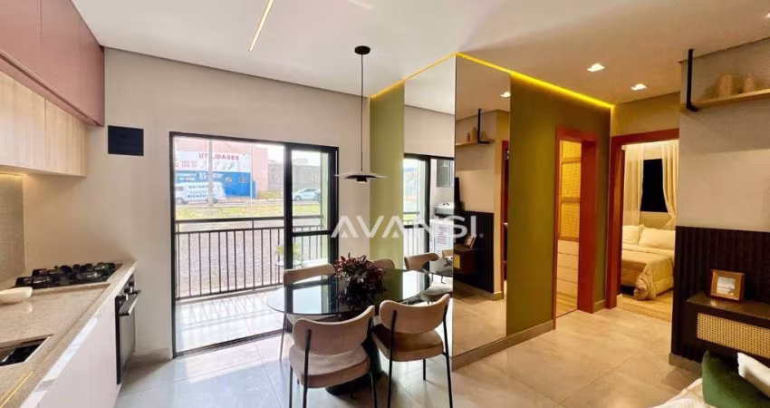 Apartamento Liv Alpha com 2 dormitórios à venda, 49 m² por R$ 287.600 - Jardim Alphacenter - Santa Bárbara D'Oeste/SP