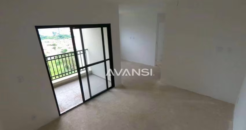 Apartamento Jardins de Versailles com 3 dormitórios à venda, 70 m² por R$ 445.000 - Terras de Santa Bárbara - Santa Bárbara D'Oeste/SP