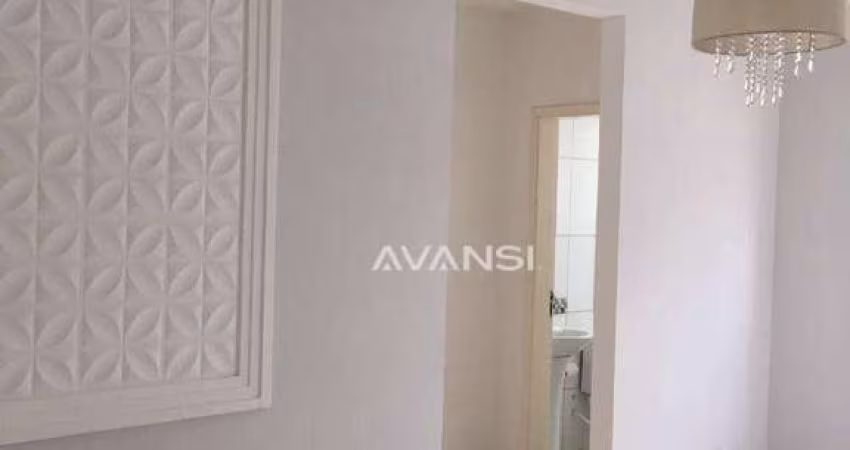 Apartamento Parque Arkansas com 2 dormitórios à venda, 50 m² por R$ 173.250 - Chácara Letônia - Americana/SP