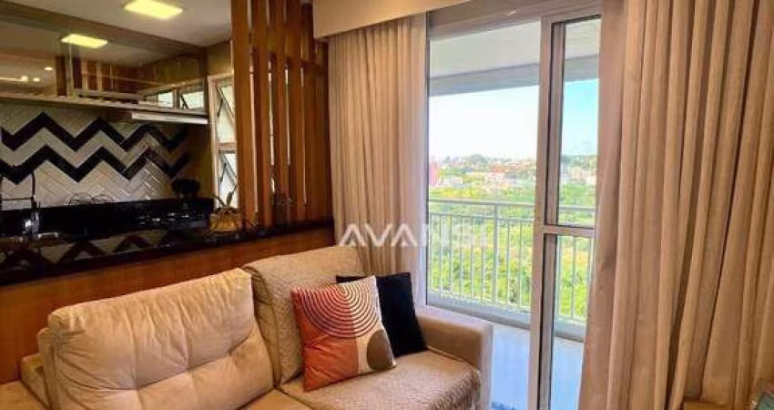 Apartamento Torres de Americana com 2 dormitórios à venda, 52 m² por R$ 375.000 - Catharina Zanaga - Americana/SP