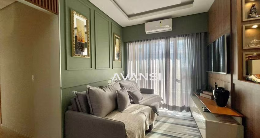 Apartamento Moradas Panzan com 2 dormitórios à venda, 58 m² por R$ 530.000 - Jardim Jacyra - Americana/SP