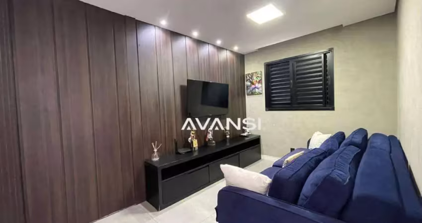 Apartamento condomínio edifício jk com 2 dormitórios à venda, 70 m² por r$ 599.900 - vila louricilda - americana/sp