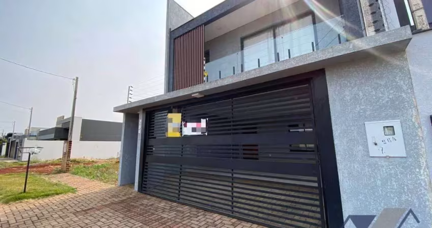 Sobrado com 3 dormitórios para alugar, 218 m² por r$ 6.500,00/mês - tropical  - cascavel/pr