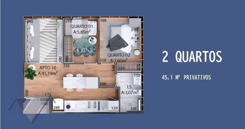 Apartamento com 2 dormitórios à venda, 27 m² por r$ 700.000 - centro - cascavel/pr
