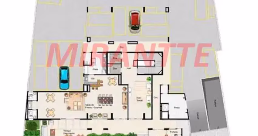 Apartamento de 55m² com 2 quartos em horto florestal