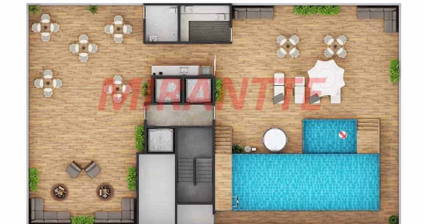 Apartamento de 36m² com 2 quartos em Parada Inglesa