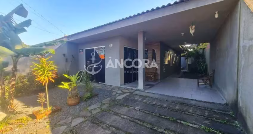 Casa com 03 quartos, 86,77m² de área construída em um terreno de 192m² à venda a apenas 250 metros da praia em itapoá - balneário praia das palmeira