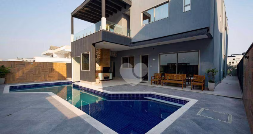 Condomínio Alphaville - Casa Triplex em projeto Contemporânea com 5 Suítes. Oportunidade! Barra da Tijuca/RJ.