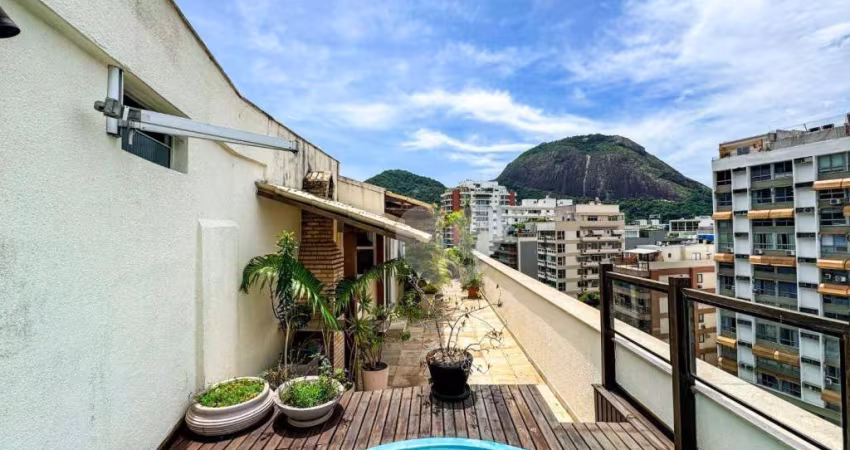 Cobertura com 4 dormitórios à venda, 179 m² por R$ 3.400.000,00 - Lagoa - Rio de Janeiro/RJ