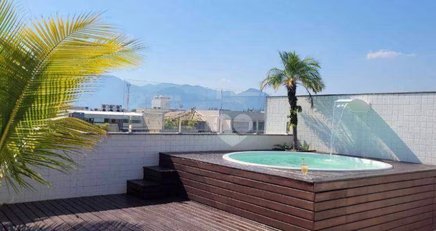 Cobertura indescritível com 4 suítes 4 vagas  à venda, 317 m² por R$ 2.250.000 - Recreio dos Bandeirantes - Rio de Janeiro/RJ