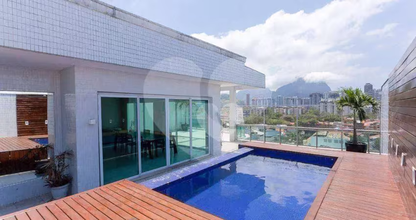 Cobertura com 3 quartos para alugar, 575 m² por r$ 48.860/mês - barra da tijuca - rio de janeiro/rj