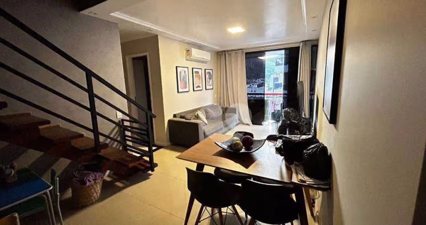 Cobertura duplex com 3 quartos 2 vagas no condomínio garden park à venda no grajáu, rio de janeiro/rj