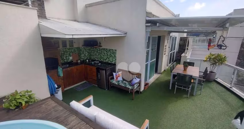 Cobertura com 3 quartos à venda, 177 m² por r$ 895.000 - freguesia de jacarepaguá - rio de janeiro/rj