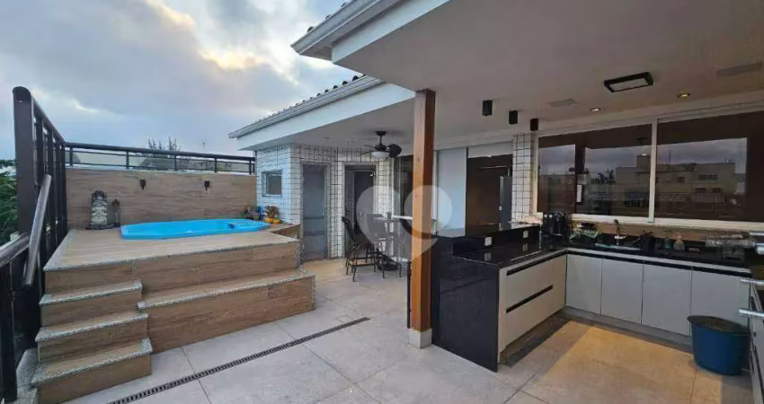 Cobertura com 4 suítes, 500 m², A venda por 2.499.000 - Recreio dos Bandeirantes - /RJ